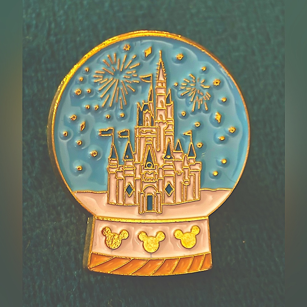 Disney Snowglobe Enamel Fashion Pin